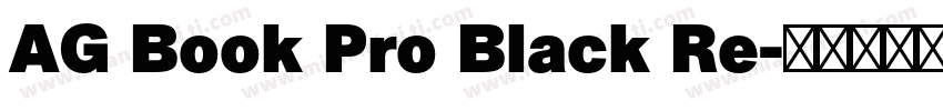 AG Book Pro Black Re字体转换